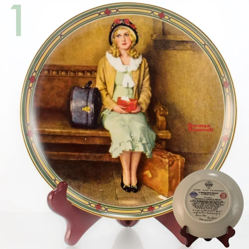 NORMAN Rockwell Collectors Plates | Nostalgic Decor | The Saturday Evening Post - Picture 2 of 8